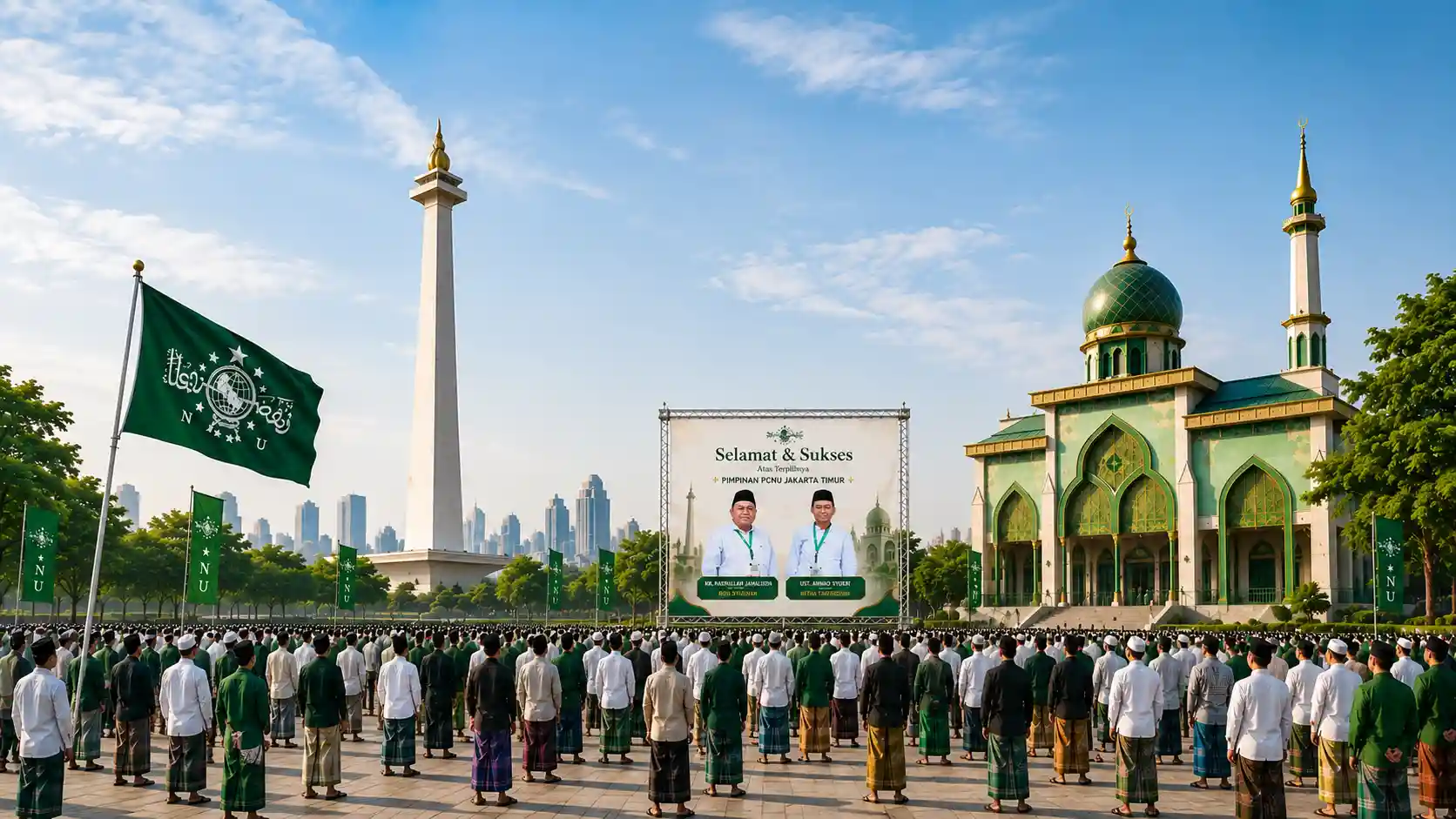 Kebersamaan pengurus dan warga PWNU Pengurus Wilayah Provinsi Papua Barat